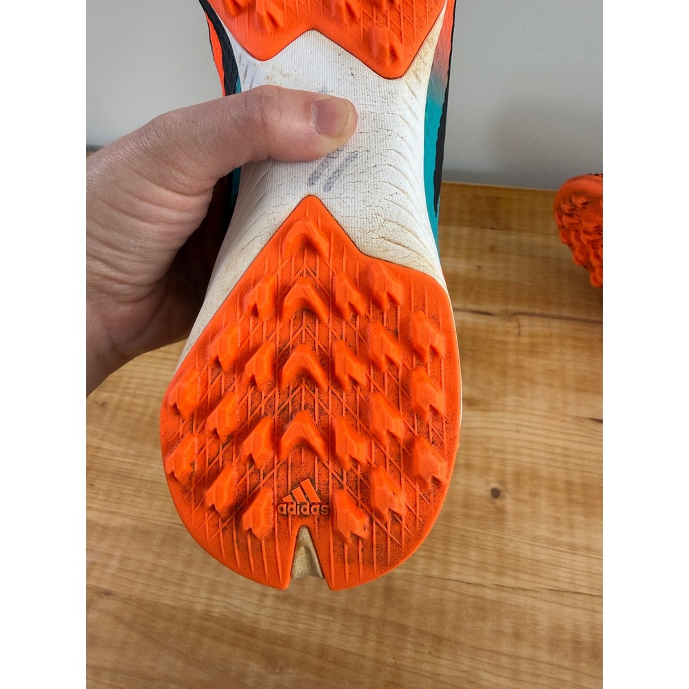 Adidas X Speedportal Messi.3 Turf Soccer Cleats Men's 12 Orange Black Teal - Picture 8 of 13